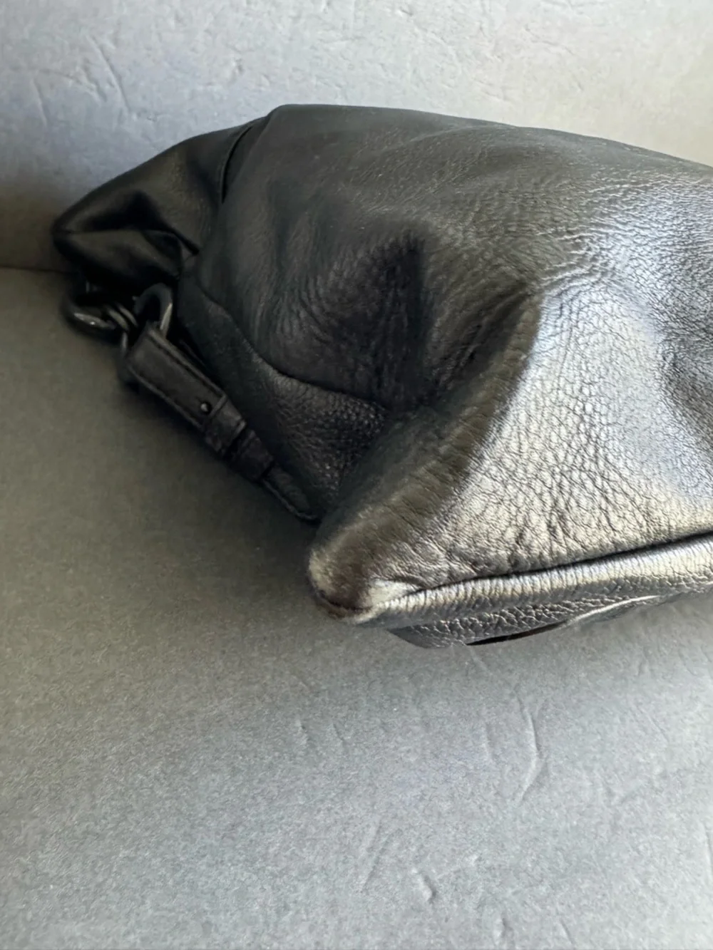 HOBO Black Leather Purse Shoulder Bag Old Money Capsule Soft‎ Slouchy